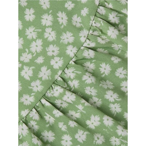 LIKELY Lottie Short Sleeve Floral Sage Dress - NWT - Size 2 - Picture 4 of 6